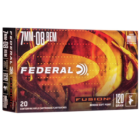 FED FUSION 7MM-08 120GR 20/10 - Ammunition